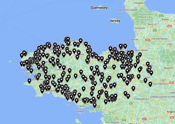 Carte de Bretagne